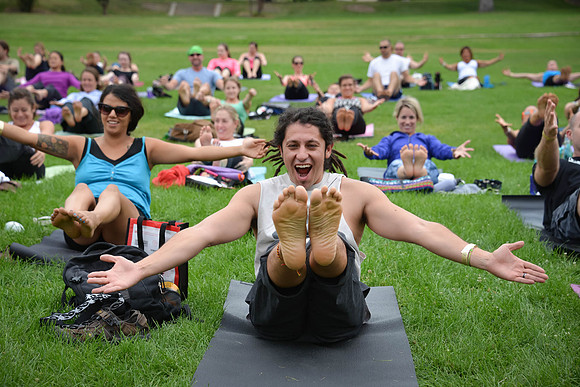 Yoga Rocks the Park Denver