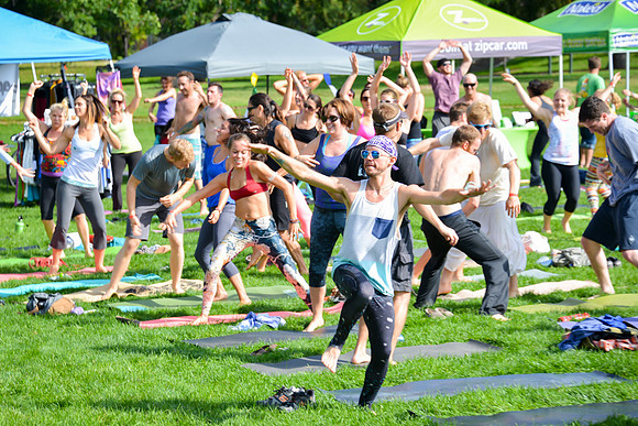 Yoga Rocks the Park Denver