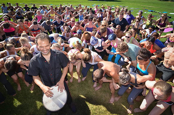 Yoga Rocks the Park - Damon "The Zen Drummer" Grossman