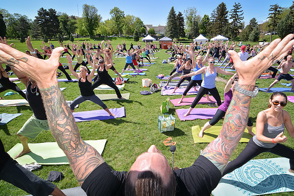 Yoga Rocks the Park Denver