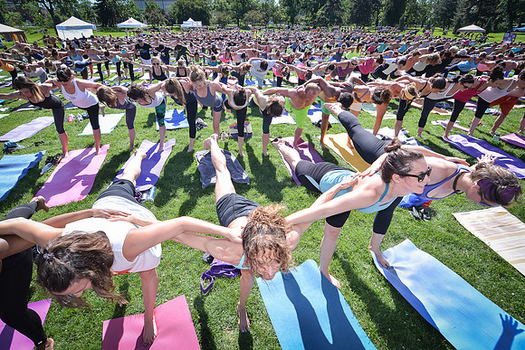 Yoga Rocks the Park Denver