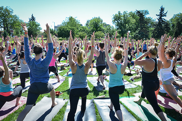 Yoga Rocks the Park Denver