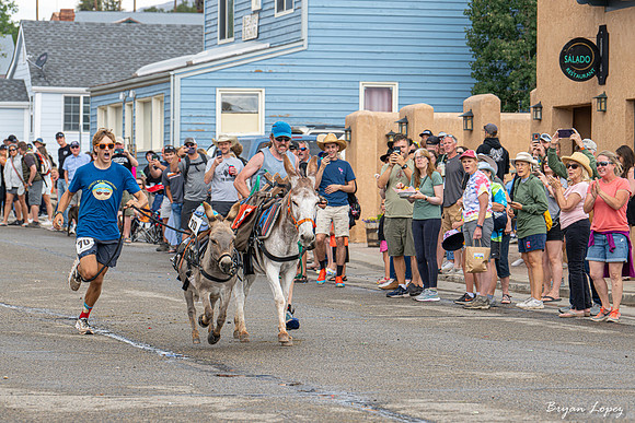 Fairplay Burro Days - Sprinting to the finish line!