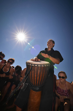 Yoga Rocks the Park - Damon "The Zen Drummer" Grossman