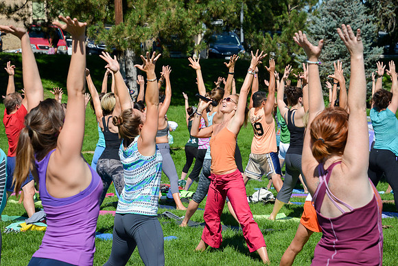 Yoga Rocks the Park Denver