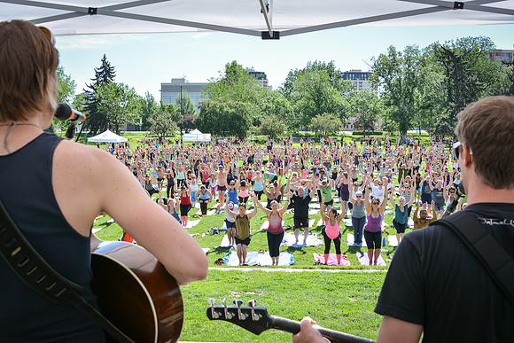 Yoga Rocks the Park Denver