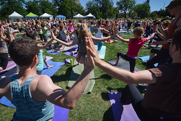 Yoga Rocks the Park Denver