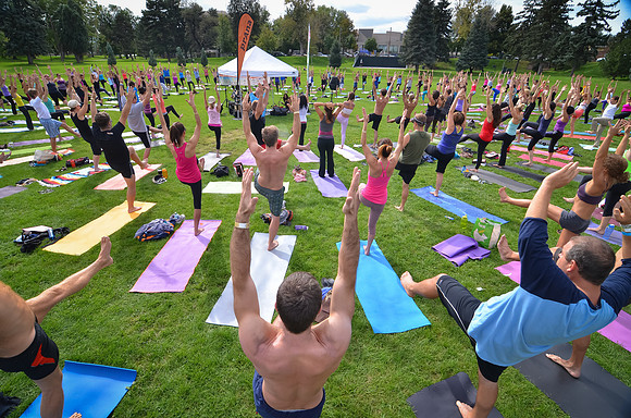 Yoga Rocks the Park Denver