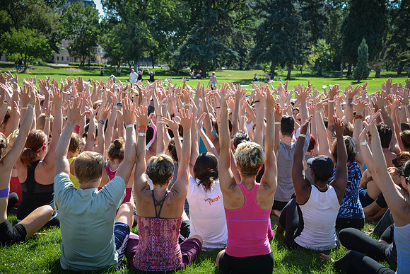 Yoga Rocks the Park Denver